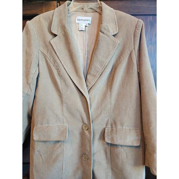 Vintage Bloomingdales curdroy trench coat size 10 - Picture 3 of 6